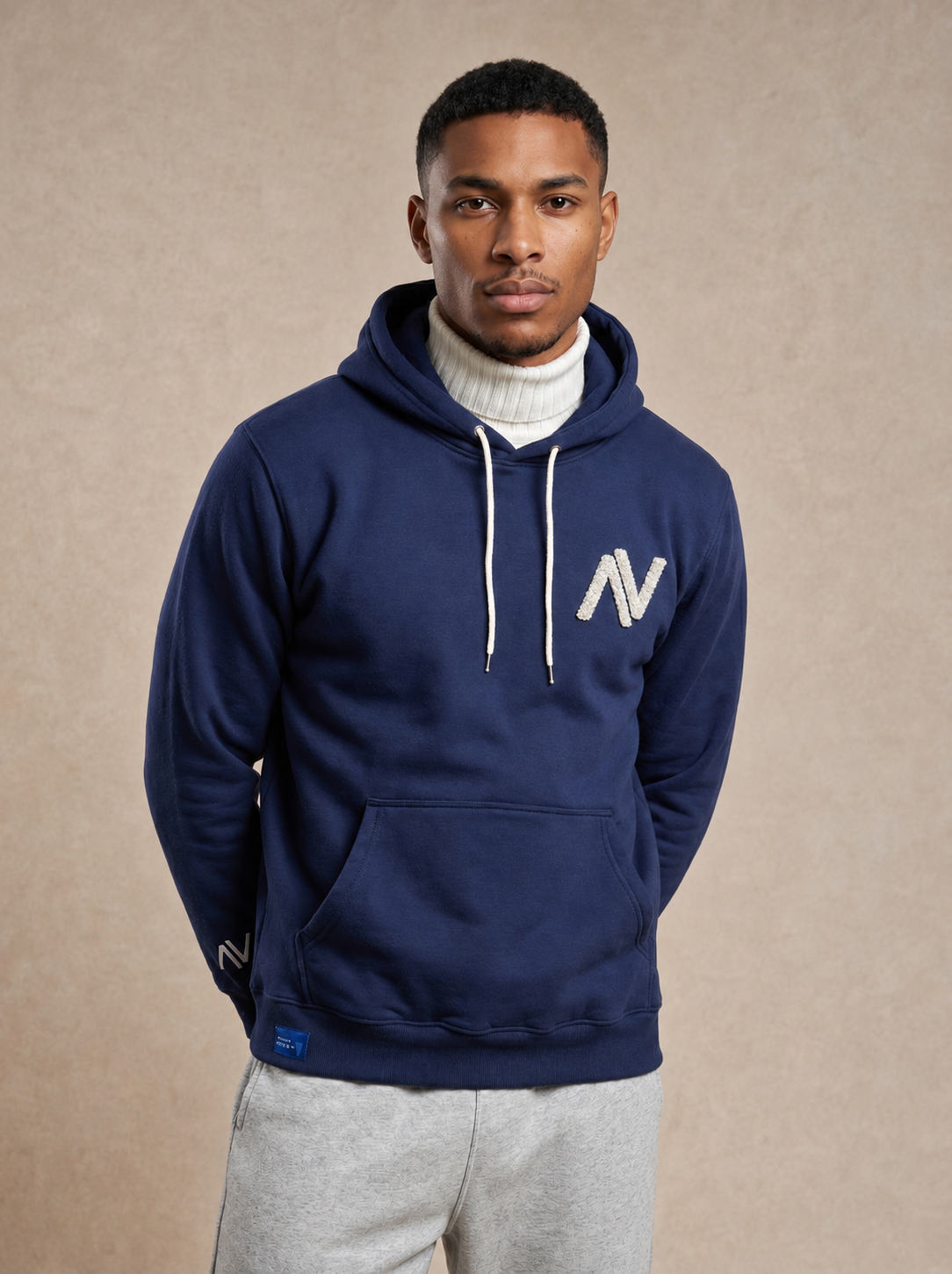 Nauvu Patch-Work Fleece Hoodie