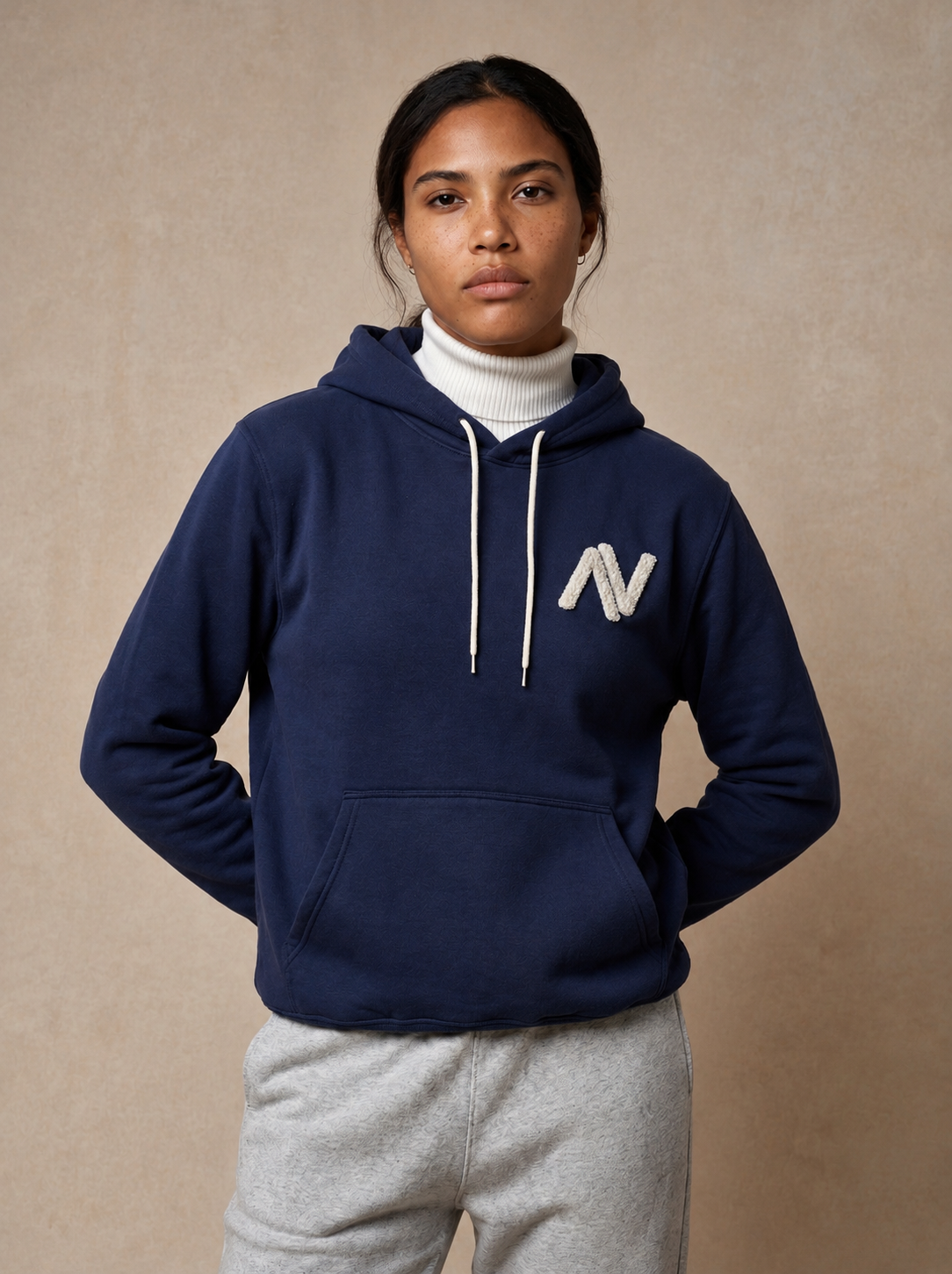 Nauvu Patch-Work Fleece Hoodie